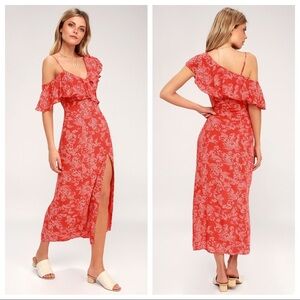 Amuse Society Midnight Flower Floral Maxi Dress XS